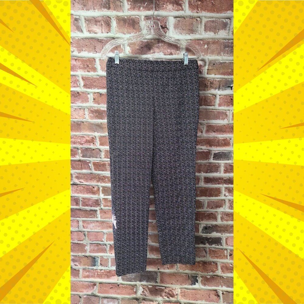 Women's DANA BUCHMAN Geometric Print Ankle Pants Size‎ Small